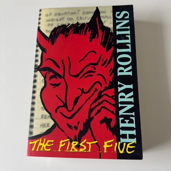 SIGNED Henry Rollins The First Five Book 1997 7th Print Black Flag Punk Memoir - Picture 1 of 12